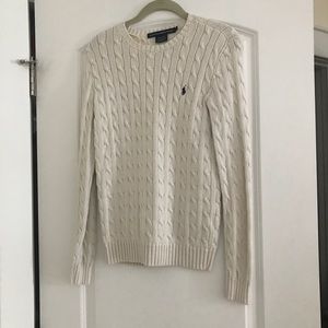 Cable knit sweater